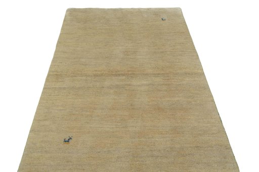 Surface texture of New Persian Gabbeh rug with natural Wool and intricate pattern