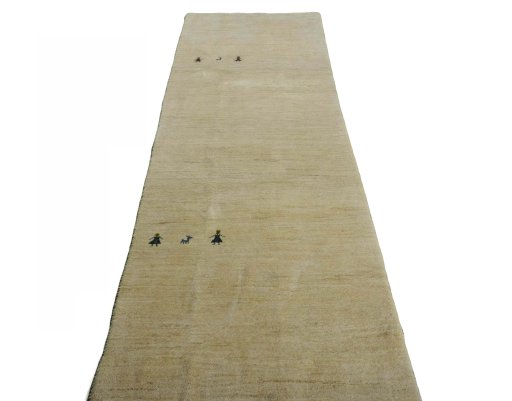 Surface texture of New Persian Gabbeh rug with natural Wool and intricate pattern