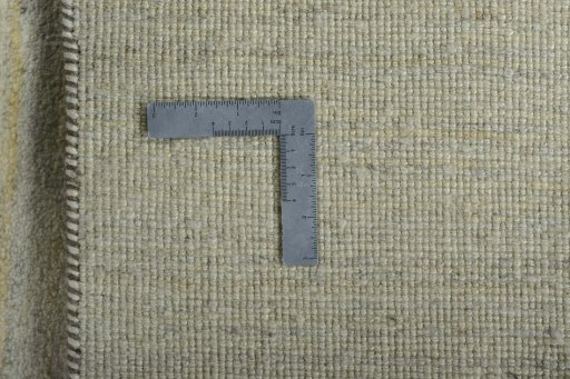 Close-up detail of New Persian Gabbeh rug from Iran / Persia showing Wool weave