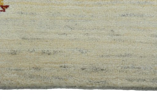 Central medallion detail of New Persian Gabbeh rug from Iran / Persia