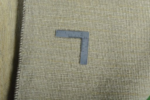 Close-up detail of New Persian Gabbeh rug from Iran / Persia showing Wool weave