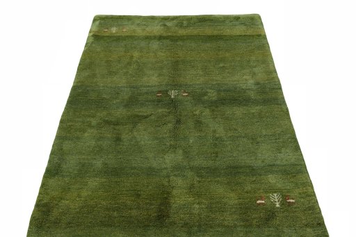 Surface texture of New Persian Gabbeh rug with natural Wool and intricate pattern