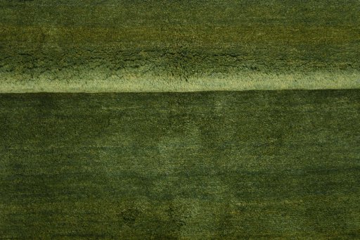 Full view of New Persian Gabbeh rug from Iran / Persia, 200 × 155 cm in Green tones