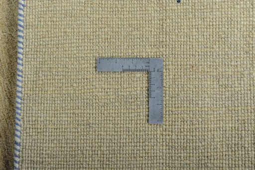 Close-up detail of New Persian Gabbeh rug from Iran / Persia showing Wool weave