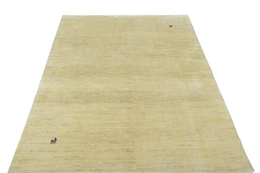 Surface texture of New Persian Gabbeh rug with natural Wool and intricate pattern