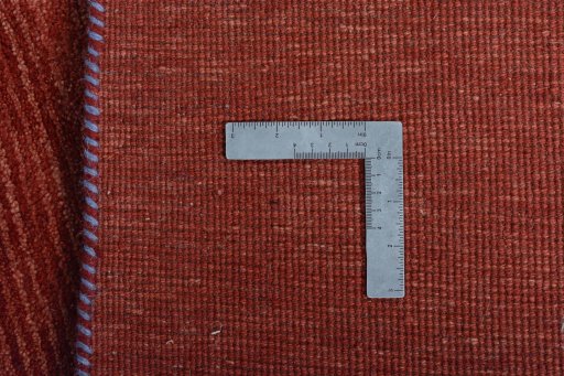 Close-up detail of New Persian Gabbeh rug from Iran / Persia showing Wool weave
