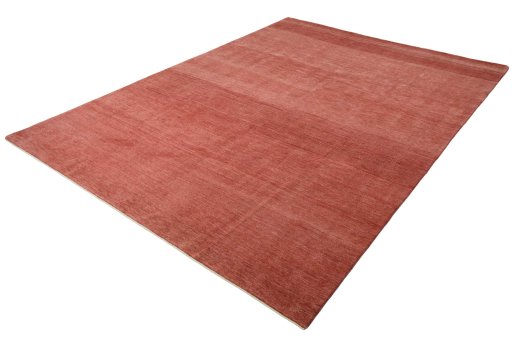 Corner detail of New Persian Gabbeh rug showing border pattern and Wool pile