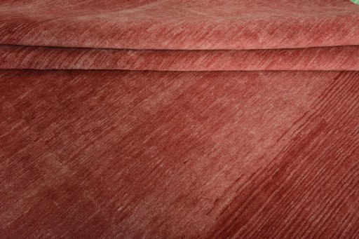 Full view of New Persian Gabbeh rug from Iran / Persia, 415 × 305 cm in Red tones