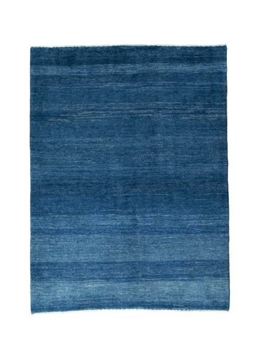 Full view of New Persian Gabbeh rug from Iran / Persia, 202 × 153 cm in Blue tones