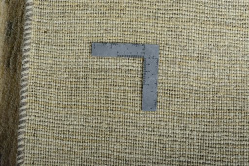 Close-up detail of New Persian Gabbeh rug from Iran / Persia showing Wool weave