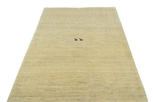 Surface texture of New Persian Gabbeh rug with natural Wool and intricate pattern
