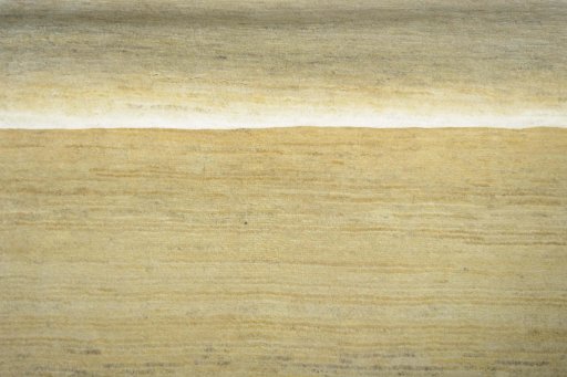 Full view of New Persian Gabbeh rug from Iran / Persia, 206 × 153 cm in Beige tones