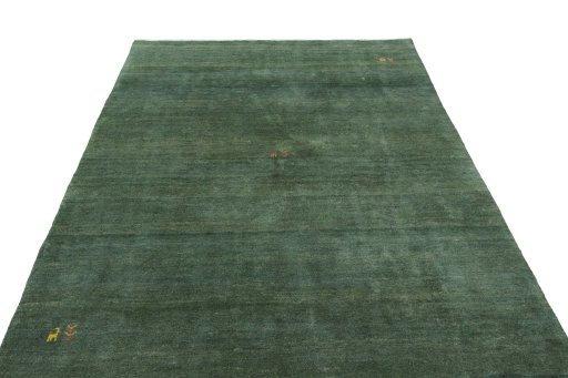 Surface texture of New Persian Gabbeh rug with natural Wool and intricate pattern
