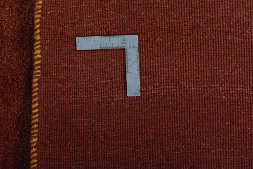Close-up detail of New Persian Gabbeh rug from Iran / Persia showing Wool weave