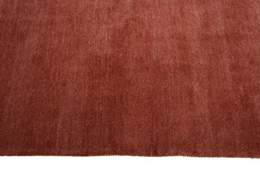 Close-up detail of New Persian Gabbeh rug from Iran / Persia showing Wool weave