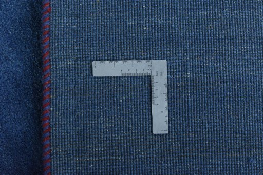 Close-up detail of New Persian Gabbeh rug from Iran / Persia showing Wool weave