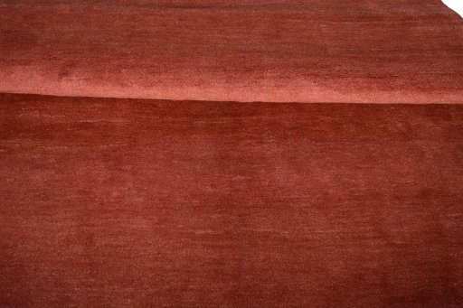 Full view of New Persian Gabbeh rug from Iran / Persia, 241 × 175 cm in Red tones