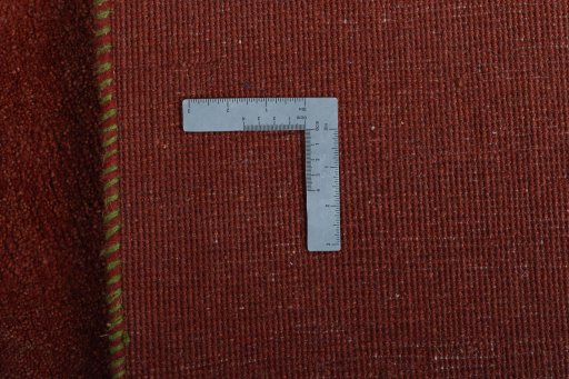 Close-up detail of New Persian Gabbeh rug from Iran / Persia showing Wool weave