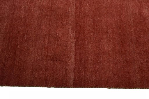 Close-up detail of New Persian Gabbeh rug from Iran / Persia showing Wool weave