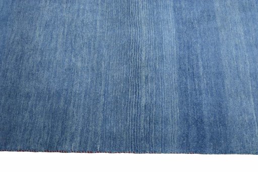 Close-up detail of New Persian Gabbeh rug from Iran / Persia showing Wool weave