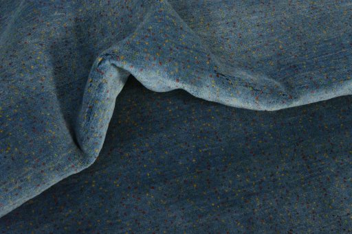 Corner detail of New Persian Gabbeh rug showing border pattern and Wool pile