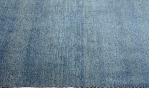 Close-up detail of New Persian Gabbeh rug from Iran / Persia showing Wool weave