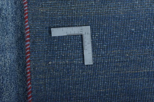 Close-up detail of New Persian Gabbeh rug from Iran / Persia showing Wool weave