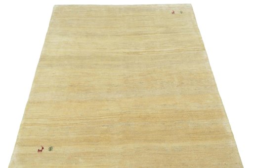 Surface texture of New Persian Gabbeh rug with natural Wool and intricate pattern