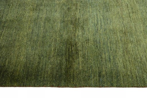 Close-up detail of New Persian Gabbeh rug from Iran / Persia showing Wool weave