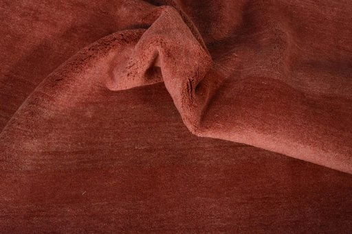 Corner detail of New Persian Gabbeh rug showing border pattern and Wool pile
