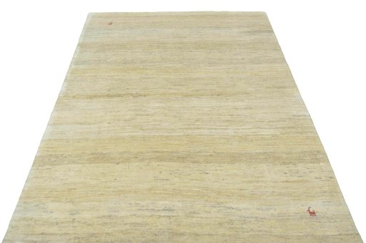 Surface texture of New Persian Gabbeh rug with natural Wool and intricate pattern