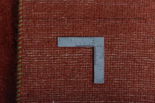 Close-up detail of New Persian Gabbeh rug from Iran / Persia showing Wool weave