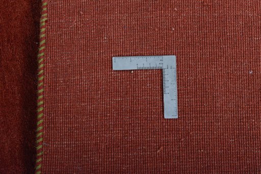 Close-up detail of New Persian Gabbeh rug from Iran / Persia showing Wool weave