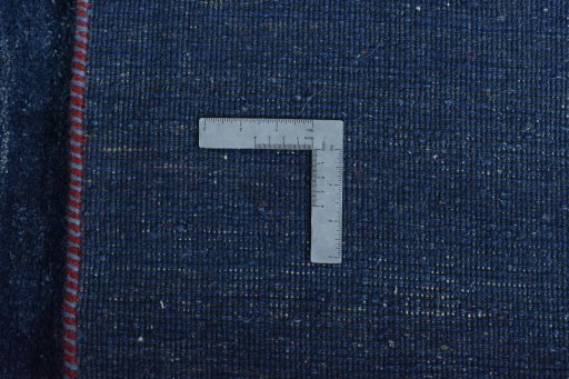 Close-up detail of New Persian Gabbeh rug from Iran / Persia showing Wool weave