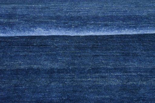 Full view of New Persian Gabbeh rug from Iran / Persia, 201 × 156 cm in Blue tones