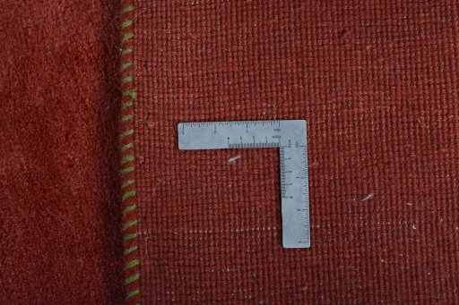 Close-up detail of New Persian Gabbeh rug from Iran / Persia showing Wool weave