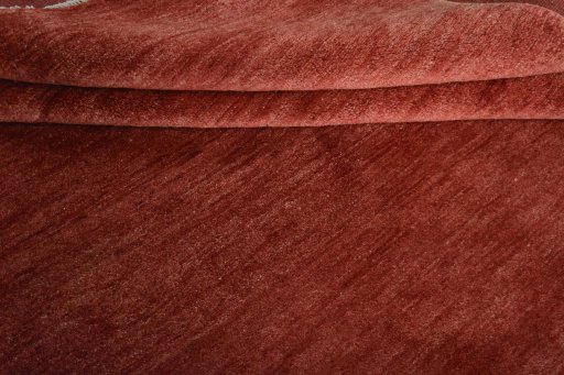 Full view of New Persian Gabbeh rug from Iran / Persia, 193 × 205 cm in Red tones