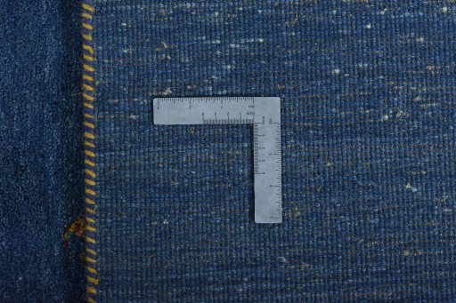 Close-up detail of New Persian Gabbeh rug from Iran / Persia showing Wool weave