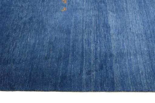 Close-up detail of New Persian Gabbeh rug from Iran / Persia showing Wool weave