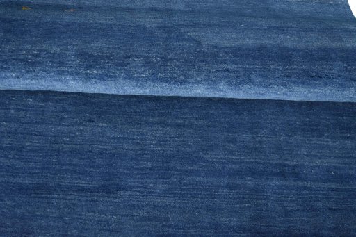 Full view of New Persian Gabbeh rug from Iran / Persia, 221 × 151 cm in Blue tones