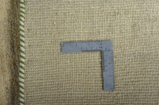 Close-up detail of New Persian Gabbeh rug from Iran / Persia showing Wool weave