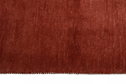 Close-up detail of New Persian Gabbeh rug from Iran / Persia showing Wool weave
