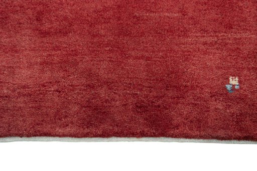 Central medallion detail of New Persian Gabbeh rug from Iran / Persia