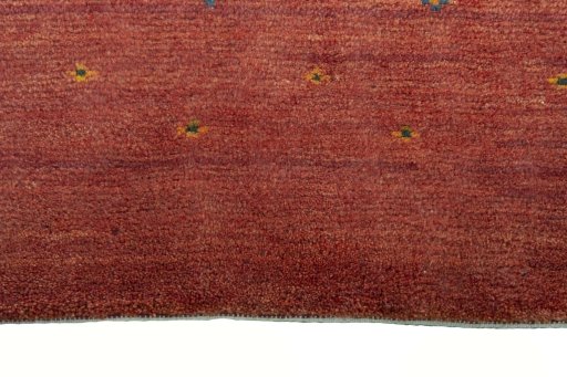 Central medallion detail of New Persian Gabbeh rug from Iran / Persia