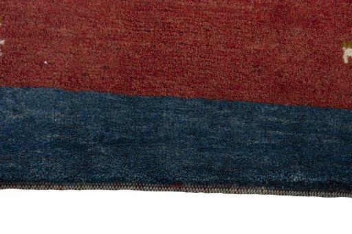Central medallion detail of New Persian Gabbeh rug from Iran / Persia