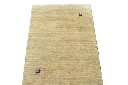 Surface texture of New Persian Gabbeh rug with natural Wool and intricate pattern
