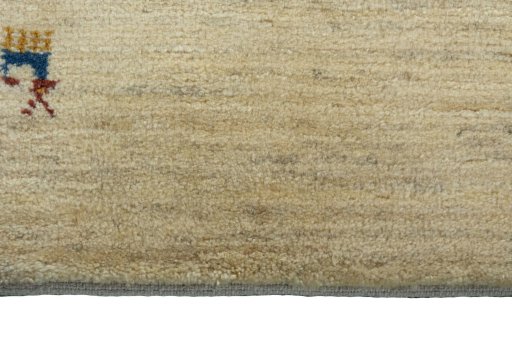 Central medallion detail of New Persian Gabbeh rug from Iran / Persia