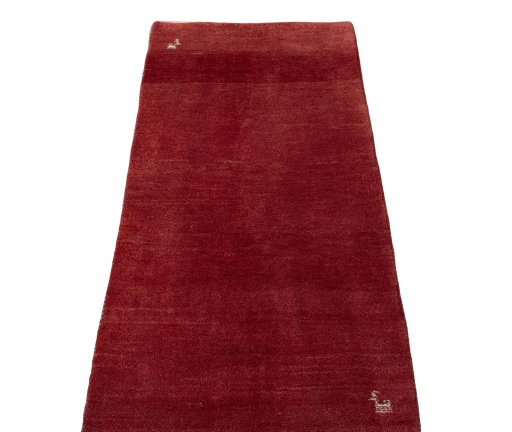 Surface texture of New Persian Gabbeh rug with natural Wool and intricate pattern