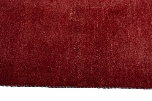 Close-up detail of New Persian Gabbeh rug from Iran / Persia showing Wool weave