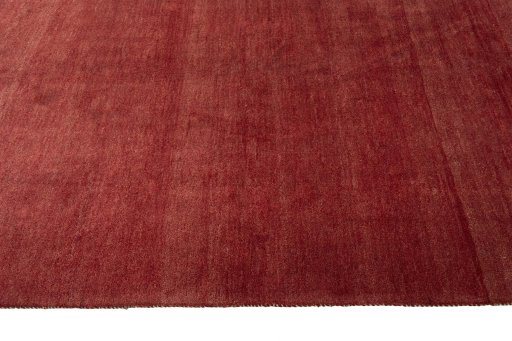 Close-up detail of New Persian Gabbeh rug from Iran / Persia showing Wool weave